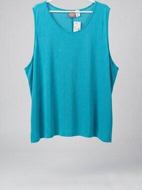 CM Shapes Teal Blue Tank Top NWT